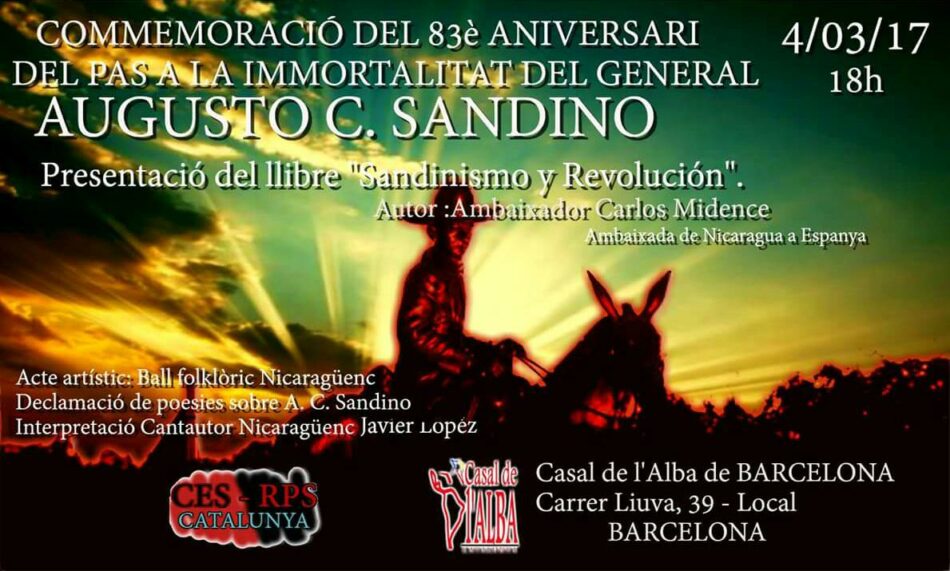 Presentació del llibre «Sandinismo y Revolución», de Ambaixador Carlos Midence