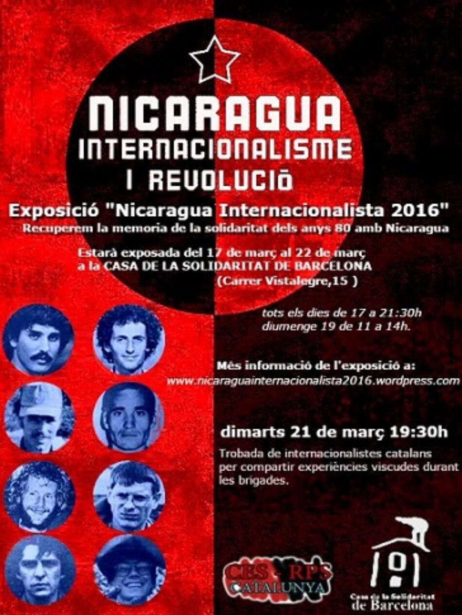 Exposición fotográfica: “#Nicaraguainternacionalista 2016”