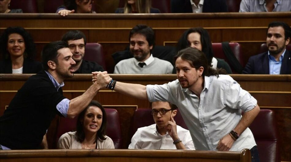 Iglesias y Espinar participan en un encuentro con círculos de Madrid organizado por la dirección municipal