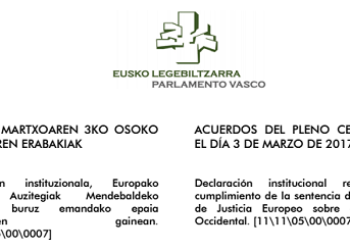 Parlamento vasco insta a las empresas a cesar la explotación de recursos del Sáhara Occidental