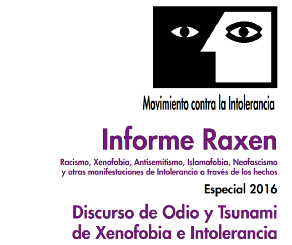 Movimiento contra la Intolerancia presenta el Informe Raxen y alerta del crecimiento del discurso del odio y del avance de la Xenofobia