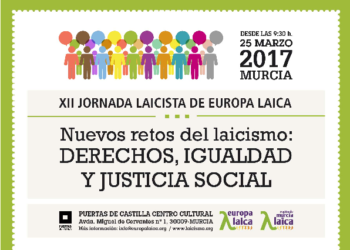 XII Jornada laicista de Europa laica, el sábado 25 de marzo