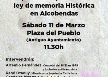 Concentración por el cumplimiento de la Memoria Histórica en Alcobendas