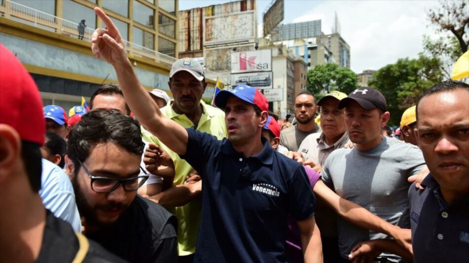 Oposición venezolana convoca para el jueves una nueva marcha