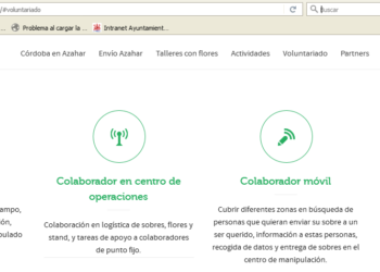 Ganemos Córdoba rechaza el voluntariado en Córdoba en Azahar