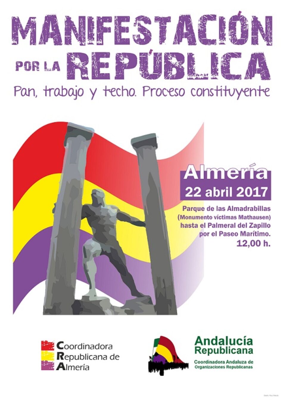 La Coordinadora Republicana de Almería convoca manifestación el 22 de abril por la III República