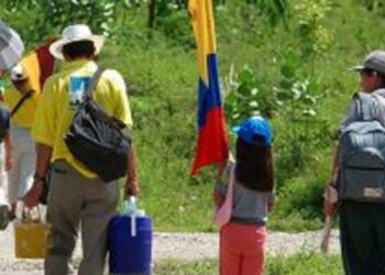 115 familias de Colombia desplazadas por grupos armados