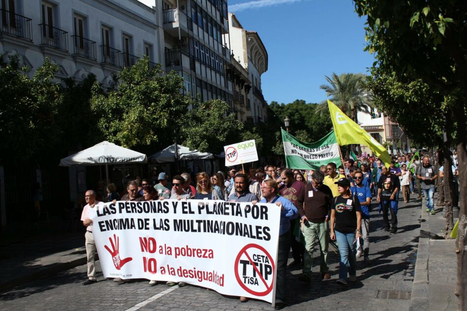 La Plataforma Provincial contra el TTIP convoca una concentración contra los paraísos fiscales en Jerez