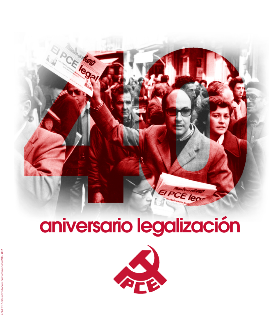 Declaración del PCE en el 40 aniversario de su legalización