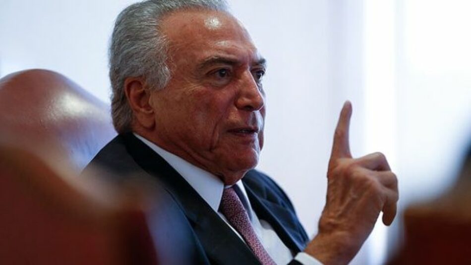 Temer asegura que no ha cometido ningún error en su Gobierno