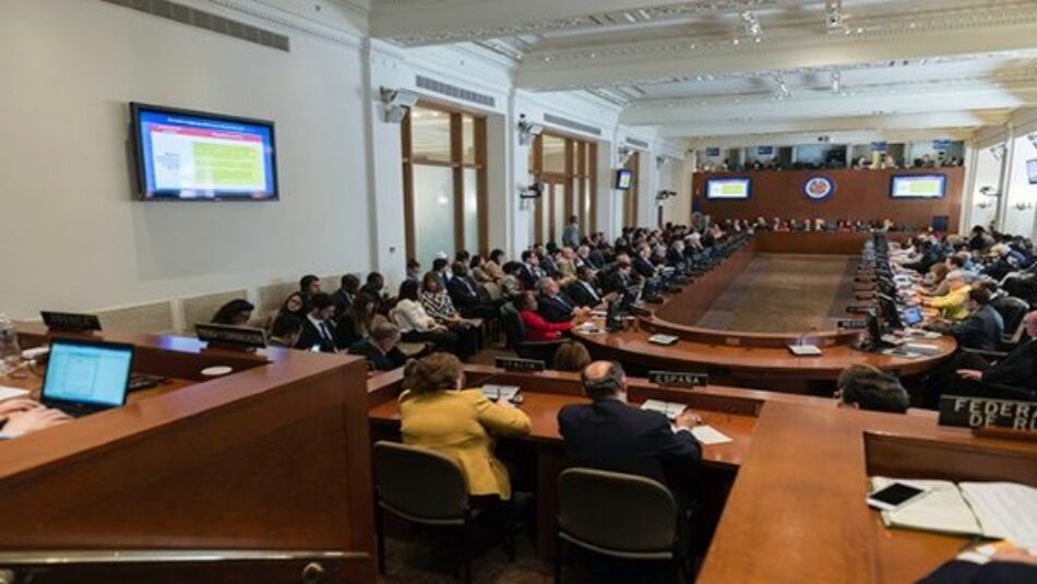 Venezuela denuncia golpe a la presidencia del Consejo Permanente de la OEA