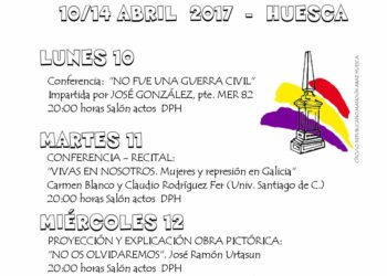 XI Jornadas culturales Republicanas en Huesca