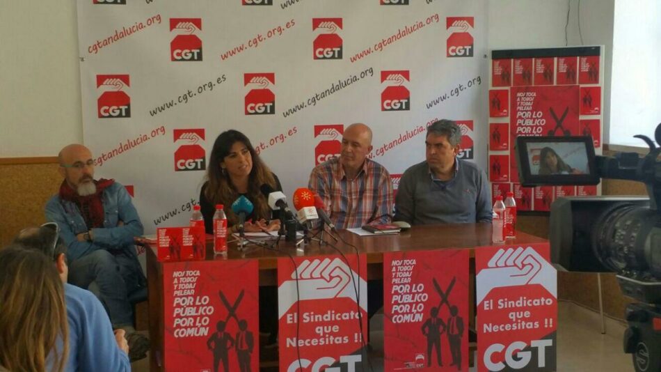 CGT presenta en Sevilla la campaña ‘Por lo Público, por lo Común’ junto a Podemos Andalucía