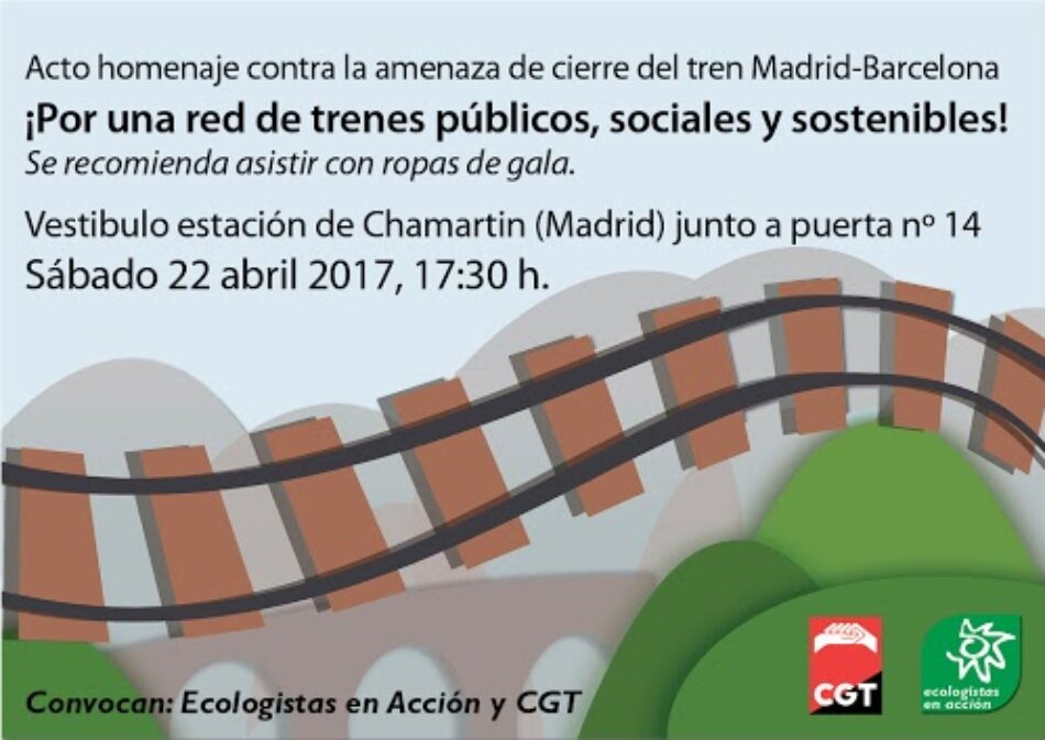 Fin de semana de acciones por un tren público, social y sostenible