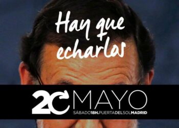 Con el lema «Hay que echarlos. Moción de censura», se convoca una concentración en la Puerta del Sol el día 20 de mayo