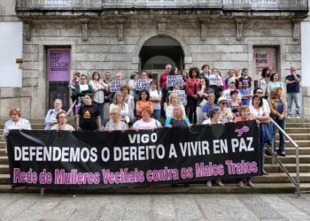 Concentración en Vigo contra a violencia de xénero