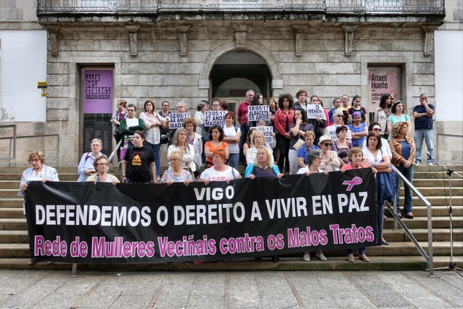 Concentración en Vigo contra a violencia de xénero