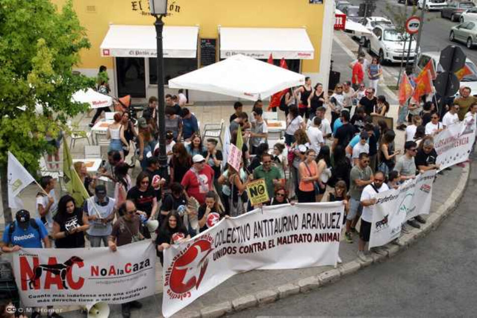 El Colectivo Antitaurino de Aranjuez vuelve a manifestarse en las fiestas