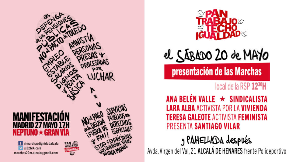 Alcalá presenta una nueva edición de las Marchas de la Dignidad