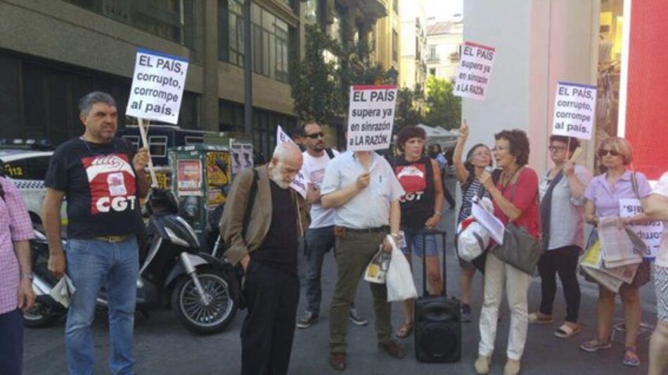 CGT protesta contra la manipulación mediática del grupo PRISA