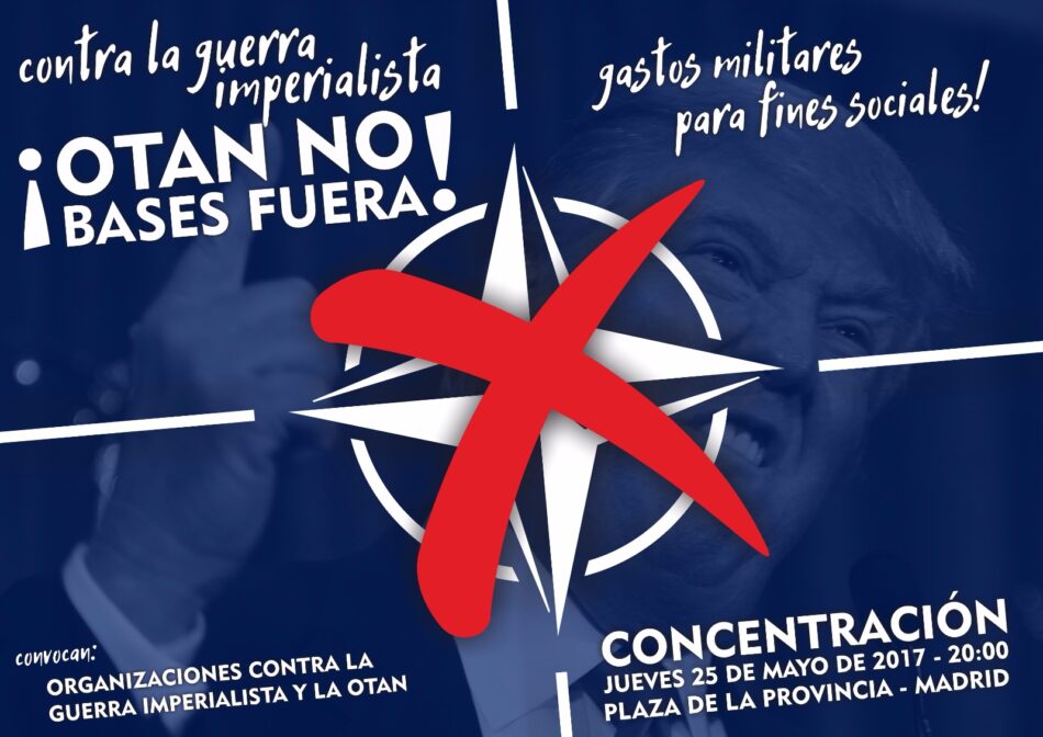 Concentración en Madrid en repulsa por la Cumbre de la OTAN