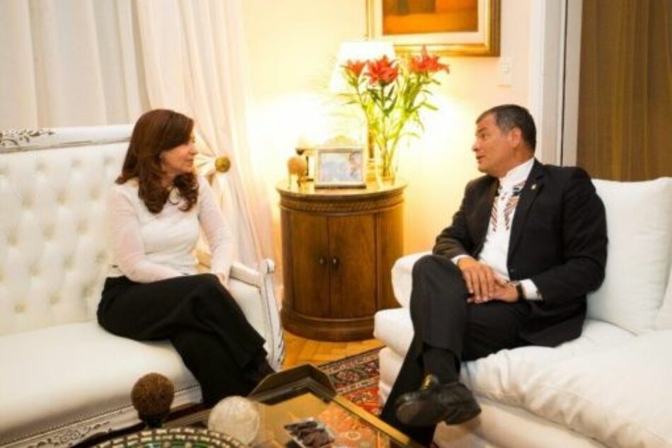 Cristina Fernández de Kirchner recibió a Rafael Correa al concluir visita a Buenos Aires