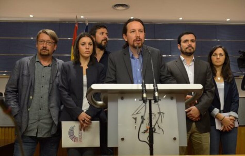 El Grupo Parlamentario Confederal Unidos Podemos-En Comú Podem-En Marea registra su moción de censura contra el Gobierno