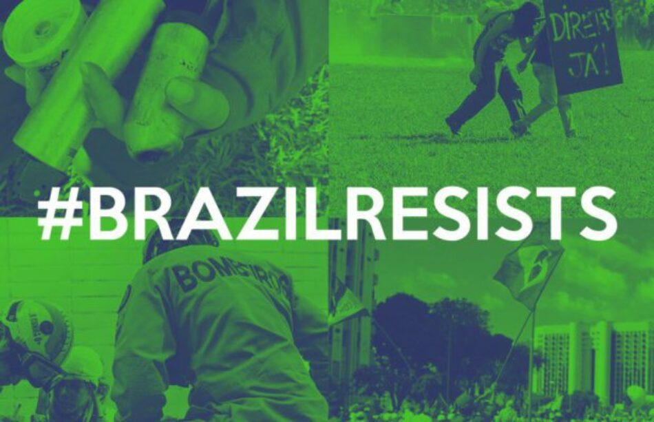 El Frente Brasil Popular repudia la represión policial en un comunicado
