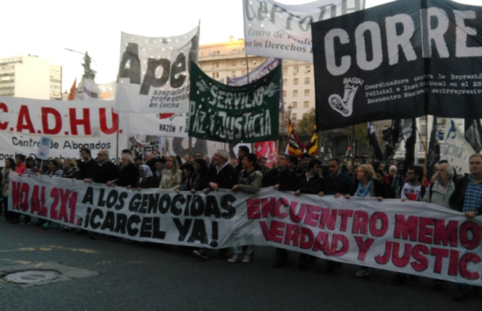 Argentina: Marcharon contra la políticas represivas y pro dictadura del gobierno macrista