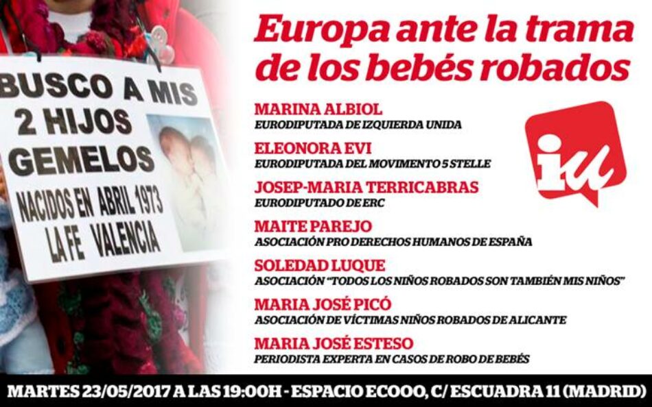Marina Albiol participa en la misión de investigación del PE sobre bebés robados en el Estado español