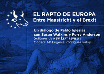 Encuentro de Pablo Iglesias con Susan Watkins y Perry Anderson, editores de New Left Review