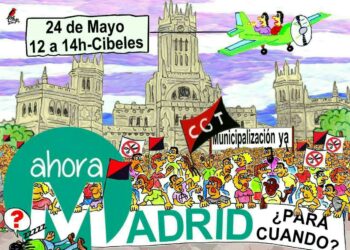 CGT protestará contra el Ayuntamiento de Madrid por la gestión de los servicios de limpieza realizada por las subcontratas