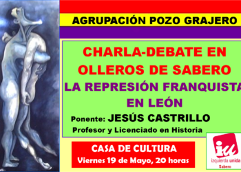Charla Debate sobre República y Represión Franquista en Olleros de Sabero el 19 de mayo