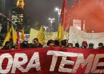 Miles exigen renuncia de Temer y elecciones directas en Brasil