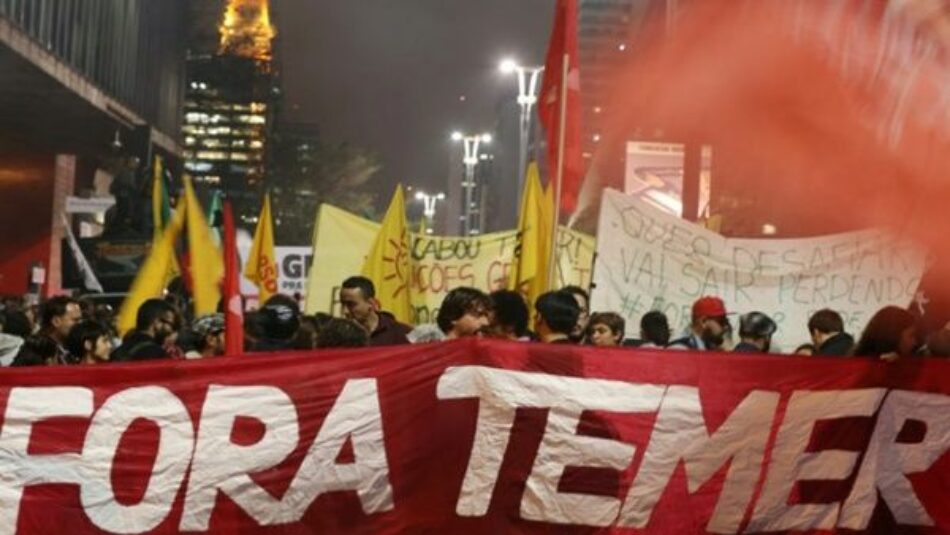 Miles exigen renuncia de Temer y elecciones directas en Brasil