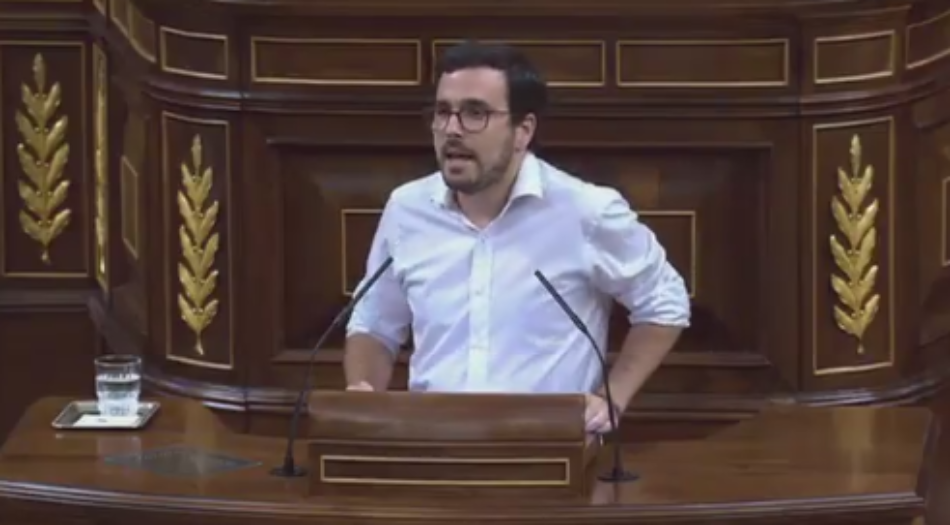 Garzón denuncia que el Gobierno “veta el debate para incrementar los ingresos del Estado” e impone con Ciudadanos unos Presupuestos con una política fiscal “injusta e inútil”