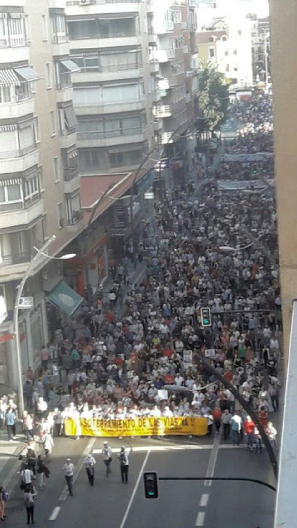 Murcia en la calle para exigir un AVE soterrado