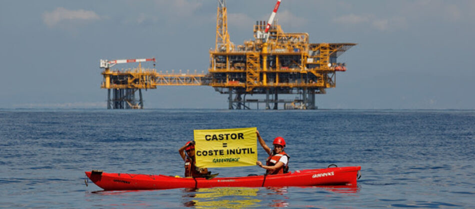 Greenpeace denuncia el alto coste del fallido proyecto Castor y pide procolocolos para evitar que vuelva a suceder