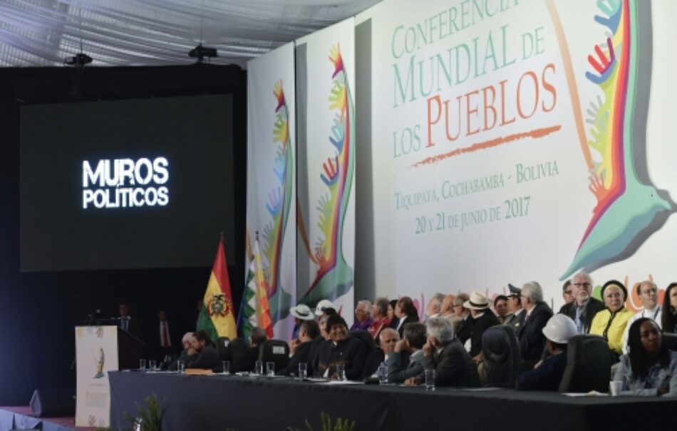 Bolivia llevará conclusiones de la Conferencia Mundial de los Pueblos de Tiquipaya a Naciones Unidas, Vaticano y a la comunidad internacional