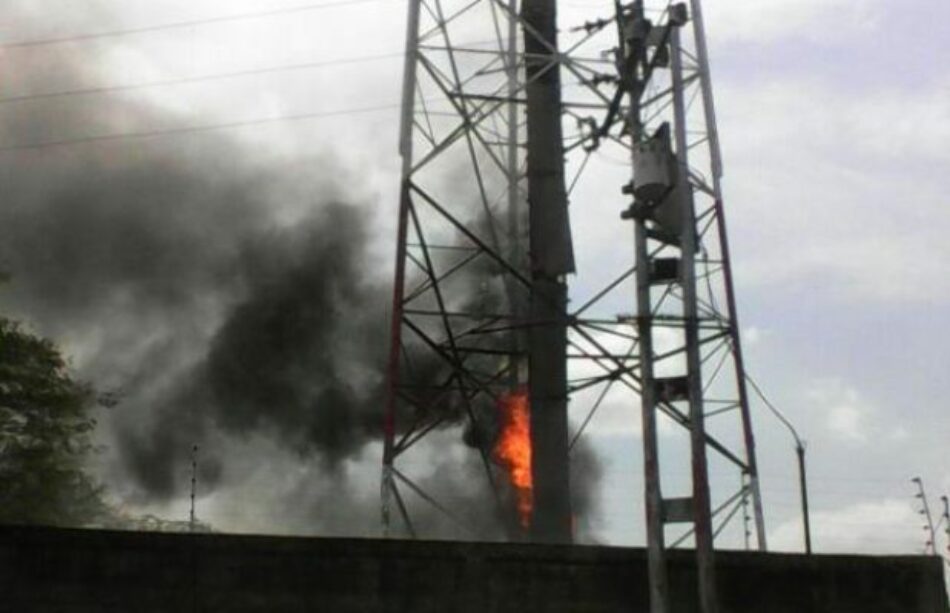 Actos terroristas contra la empresa estatal de telecomunicaciones en Venezuela