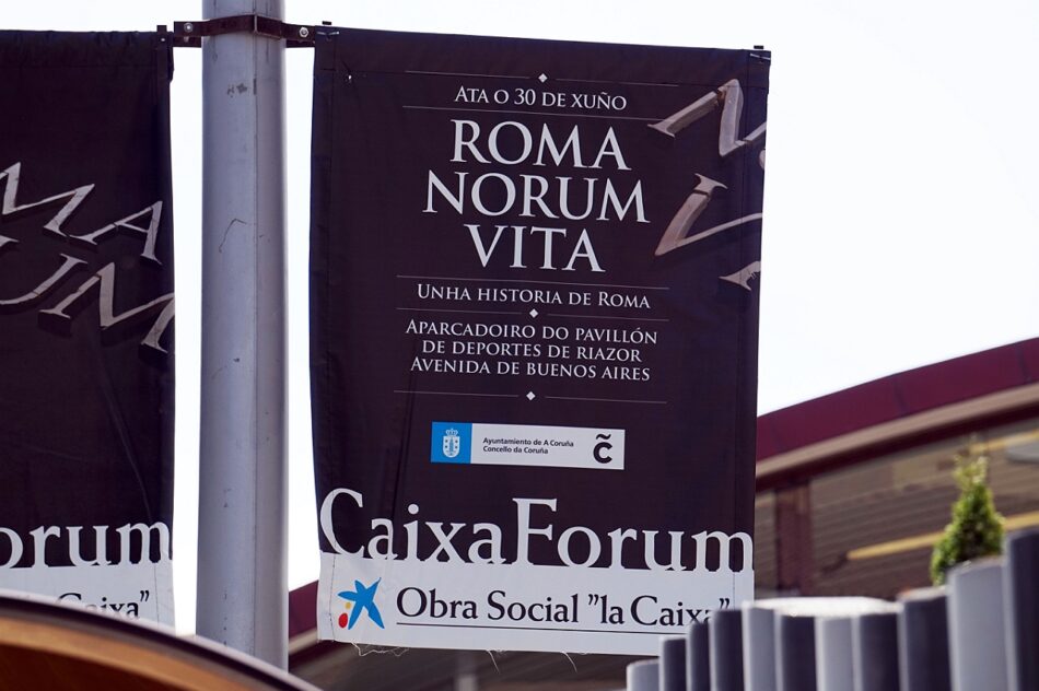 Críticas a la colaboración municipal con la exposición de La Caixa «Romanorum Vita» en A Coruña