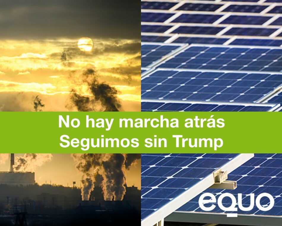 López de Uralde “No puede haber marcha atrás en la lucha contra el cambio climático”