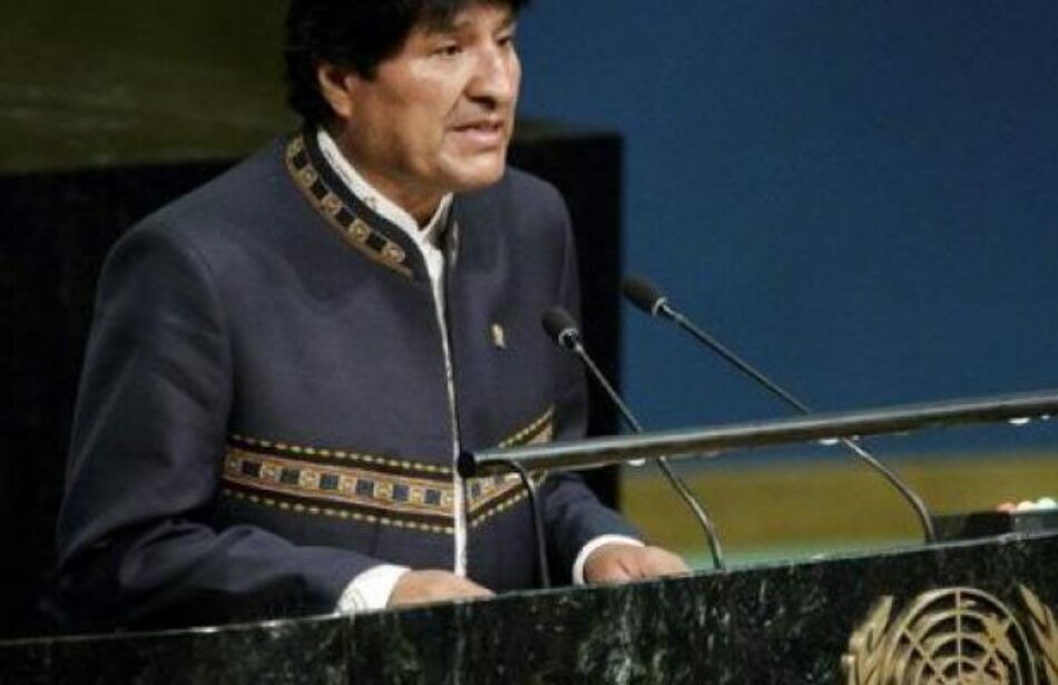 Evo Morales: Dos tercios de las personas vivirán sin agua en 2025