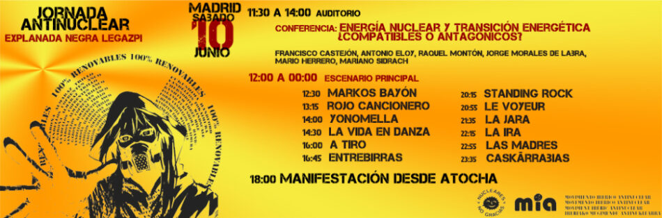 Gran manifestación hispano-lusa en Madrid para exigir el cierre nuclear