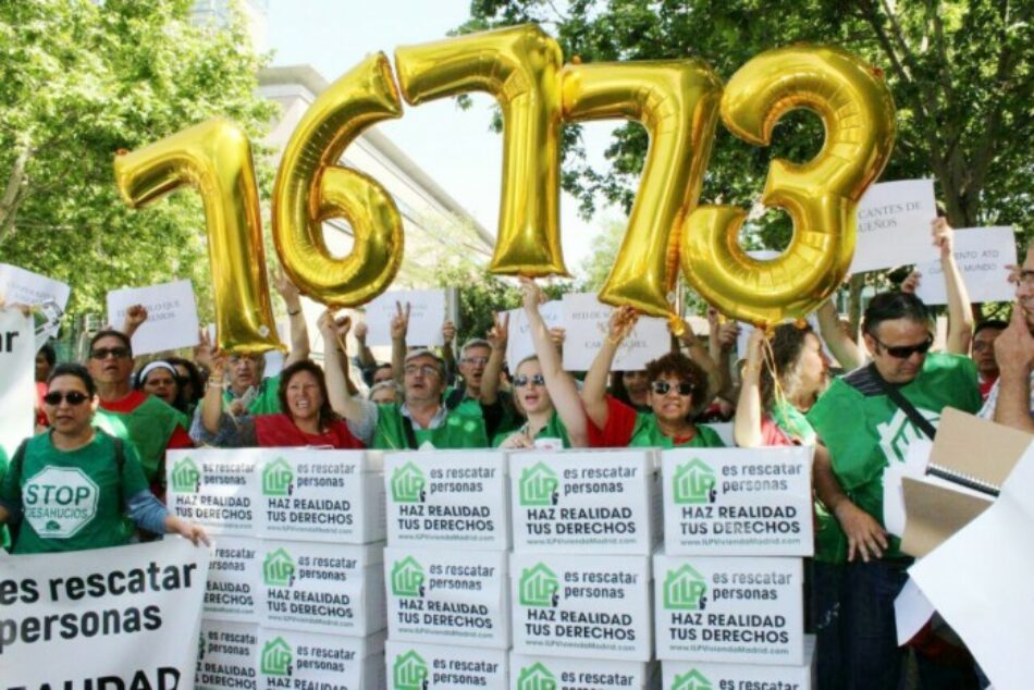 Necesitamos mecenas para sacar adelante una ley urgente que prohíba los desahucios de vivienda en la Comunidad de Madrid