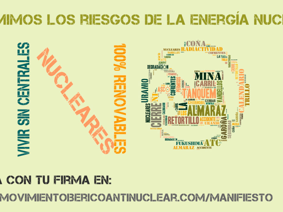 El Movimiento Ibérico Antinuclear presenta hoy más de mil apoyos hispano-lusos para pedir el cierre nuclear