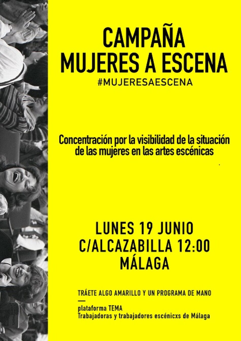 Presentación de la campaña «Mujeres en escena» junto al Teatro Romano de Málaga