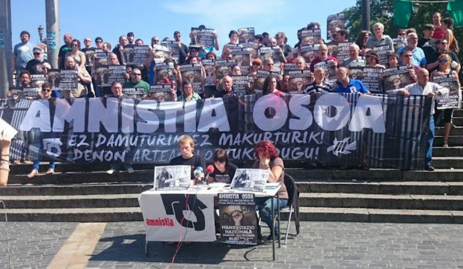 Euskal Herria: Convocan manifestación por la amnistía de los presos y presas vascas el 24 de junio