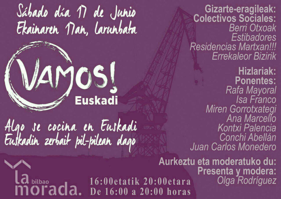 Rafa Mayoral y Juan Carlos Monedero asisten este sábado a una asamblea de Vamos! en Euskadi