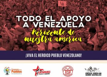 Declaración de movimientos sociales de Brasil, Argentina, Colombia y Chile en apoyo a Venezuela